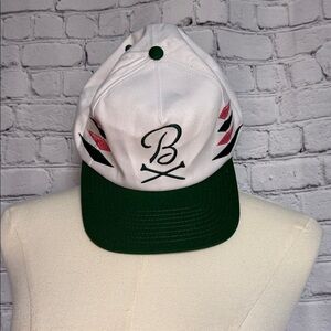 Barstool Sports Golf White and Green Baseball-Style Hat with B & Tees Logo